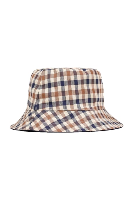 AQUASCUTUM REVERSABLE COTTON BUCKET HAT CHECK - Image 2