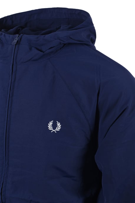 FRED PERRY HOODED SHELL JACKET FRENCH NAVY - Image 3