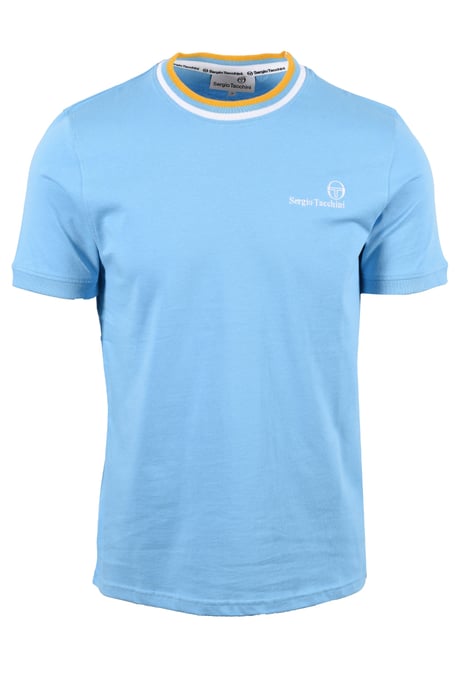 SERGIO TACCHINI RAINER FC T-SHIRT BALTIC SEA/WHITE/OLD GOLD - Image 1