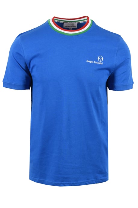 SERGIO TACCHINI RAINER FC T-SHIRT STRING BLUE/FERN GREEN/ADRENALINE RED - Image 1