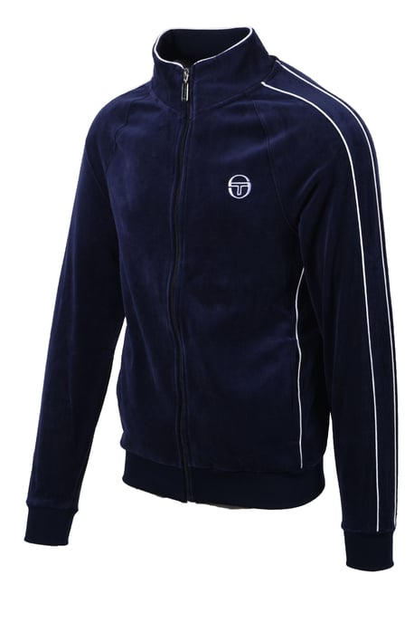 SERGIO TACCHINI TASSO VELOUR TRACK TOP MARITIME BLUE/WHITE - Image 2