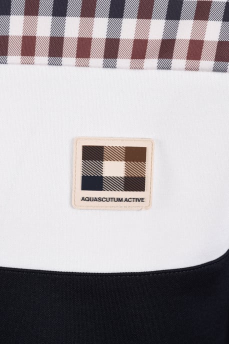 AQUASCUTUM CC SHOULDER TRACK TOP NAVY - Image 4