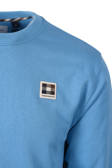 AQUASCUTUM BADGE CREWNECK SWEATSHIRT AVIO - Image 2