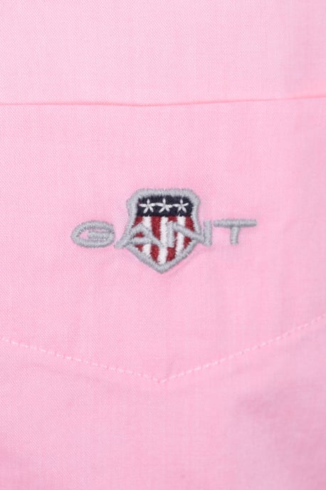 GANT REG POPLIN SHORT SLEEVE SHIRT WASHED PINK - Image 3