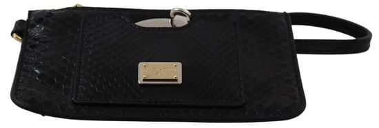 Monedero de piel negra Dolce & Gabbana con muñequera, espejo y billetera Agnese - Image 4