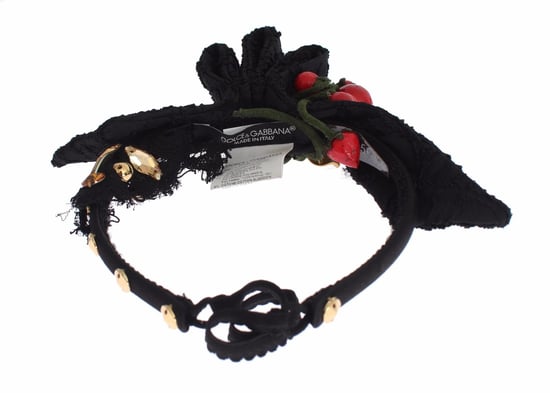 Diadema Diadema Dolce & Gabbana Taza de Frutas Berries con Cristales y Lazo para el Cabello - Image 6