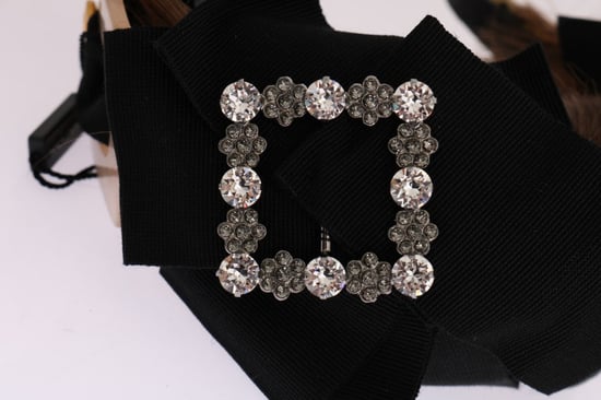 Diadema de cabello marrón con cristal transparente de Dolce & Gabbana - Image 5