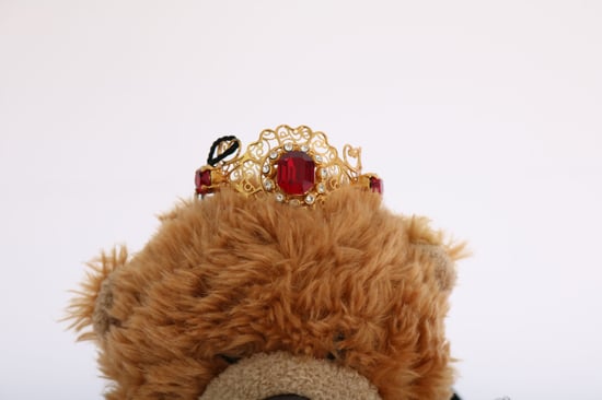 Diadema de Osito de Peluche Dorado con Cristales de Dolce & Gabbana - Image 4