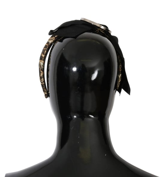 Diadema Blanca de Cristal Negro de Dolce & Gabbana - Image 3