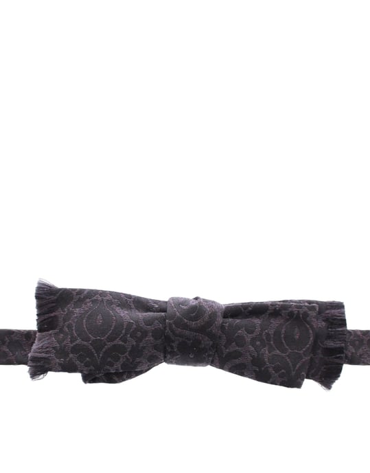 Corbata de moño de lana gris y negra de Dolce & Gabbana - Image 2