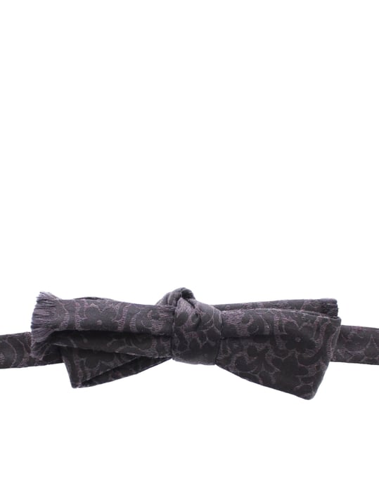 Corbata de moño de lana gris y negra de Dolce & Gabbana - Image 3