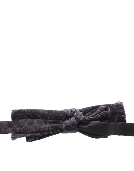 Corbata de moño de lana gris y negra de Dolce & Gabbana - Image 5
