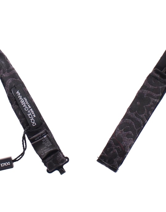 Corbata de moño de lana gris y negra de Dolce & Gabbana - Image 6