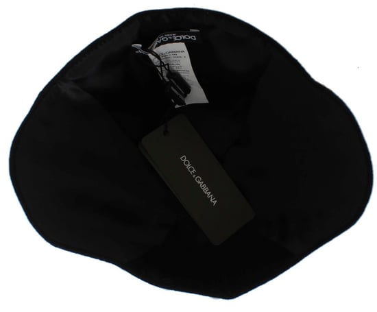 Sombrero Cloche de Lana Floral Negro Elegante para Mujer de Dolce & Gabbana - Image 6
