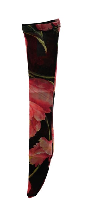 Medias de nylon con tulipanes florales multicolor de Dolce & Gabbana - Image 4