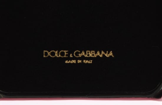 Funda de teléfono para mujer Dolce & Gabbana de cuero rosa chic con corazón adornado - Image 6