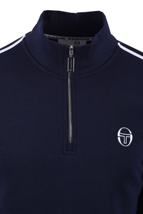 SERGIO TACCHINI LOCCHI HALF ZIP MARITIME BLUE/WHITE - Image 2