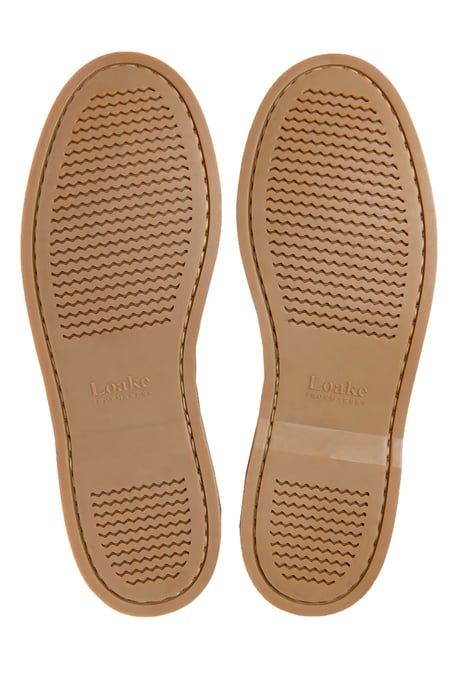 LOAKE PADSTOW BOAT SHOE DARK BROWN SUEDE - Image 4