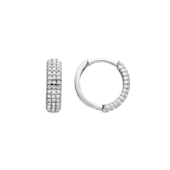 Luxenter Pendientes de Plata de Ley 925 con Circonita Brillante acabados en rodio - Taki - Image 1
