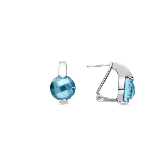 Luxenter Pendientes de Plata de Ley 925 y Circonita Aguamarina acabados en rodio - Laram - Image 1