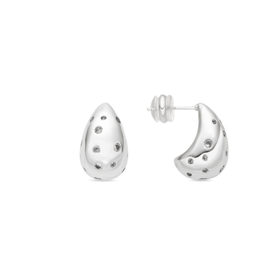 Luxenter Pendientes acabado plata y Circonita Brillante - Obow - Image 1