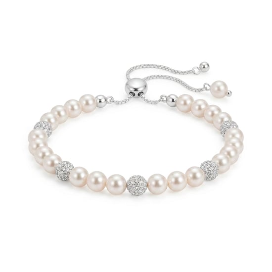 Luxenter Pulsera de Perla Blanca Acabado En Plata - Zurgrak - Image 1