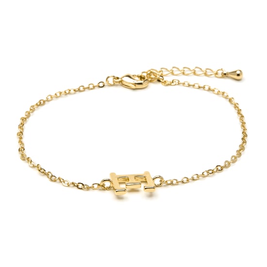Luxenter Pulsera acabado oro amarillo 18k - Alphabet - Image 1