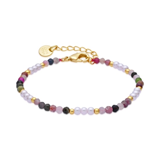Luxenter Pulsera de Turmalina Multicolor acabado en oro amarillo 18k - Sury - Image 1