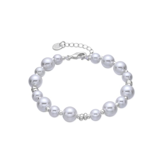 Luxenter Pulsera de Perla Blanca acabado en rodio - Akio - Image 1