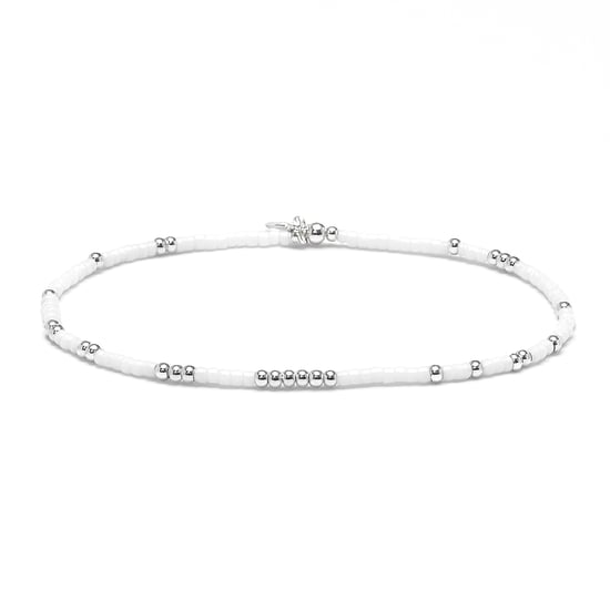 Luxenter Pulsera de Cristal Blanco acabado en Plata de Ley 925 - Xanvi - Image 1