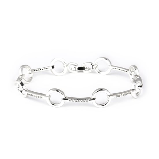 Luxenter Pulsera de Circonita Brillante acabado en rodio - Dimaran - Image 1