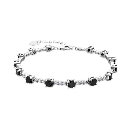 Luxenter Pulsera de Plata de Ley 925 y Circonita Onix acabado en rodio - Kirith - Image 1