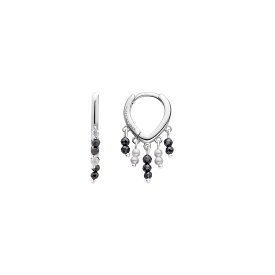 Luxenter Pendientes de Plata de Ley 925 y Perla Blanca acabado en rodio - Ukraes - Image 1