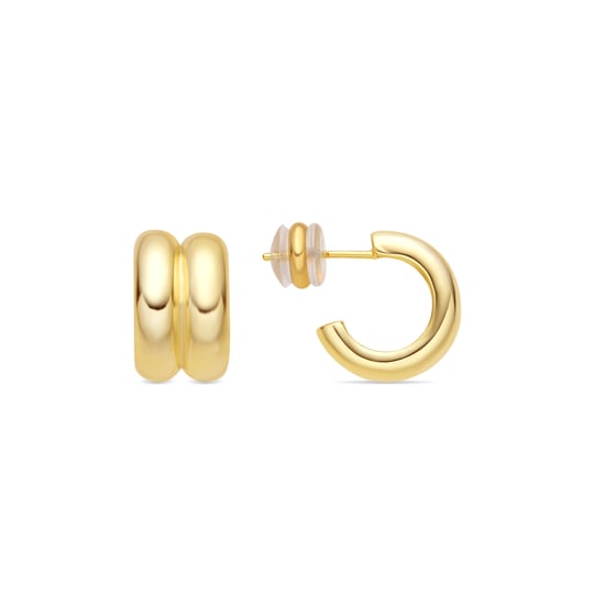Luxenter Pendientes acabado oro amarillo de 18k - Tudfu - Image 1