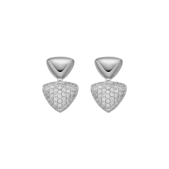 Luxenter Pendientes de Plata de Ley 925 y Circonita Brillante acabado rodio - Haju - Image 1