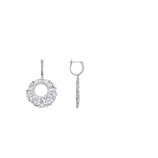 Luxenter Pendientes de Plata de Ley 925 y Circonita Brillante acabado en rodio - Kromwa - Image 1