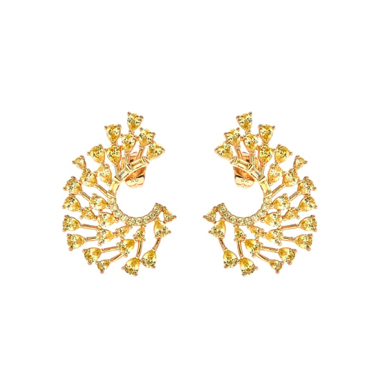 Luxenter Pendientes de Padparadscha acabado en oro amarillo 18k - Narbel - Image 1