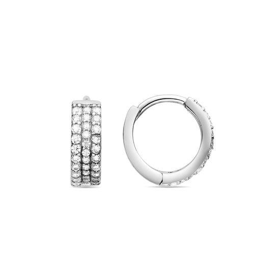 Luxenter Pendientes de Plata de Ley 925 con Circonita Brillante acabados en rodio - Tsyal - Image 1