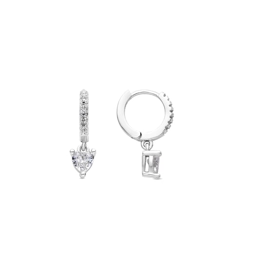 Luxenter Pendientes acabado plata y Circonita Brillante - Drasa - Image 1