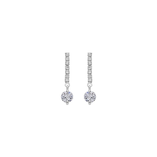 Luxenter Pendientes con Circonita Brillante acabado plata - Yasu - Image 1
