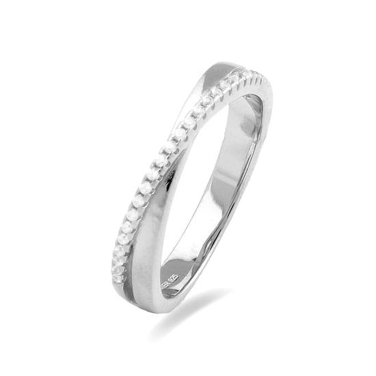 Luxenter Anillo de Plata de Ley 925 con Circonita Brillante acabado en rodio - Sabuk - Image 1