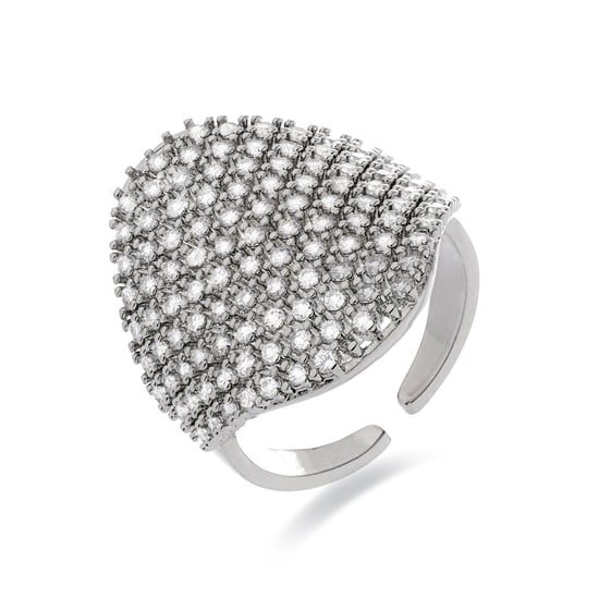 Luxenter Anillo con Circonita Brillante acabado en rodio - Idoi - Image 1