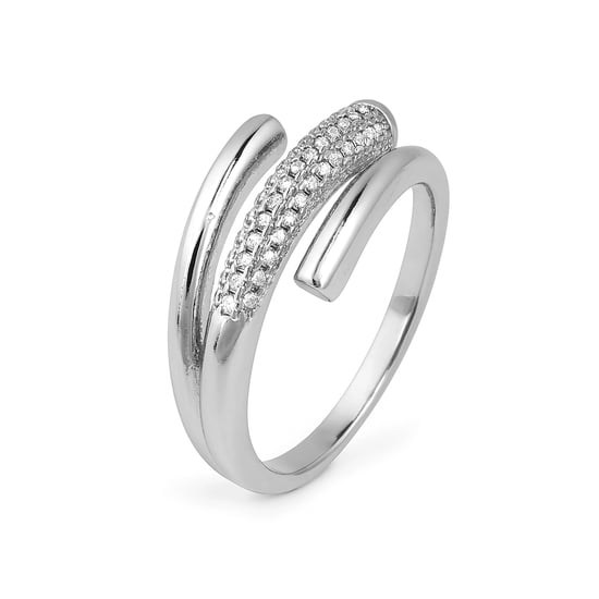 Luxenter Anillo de Circonita Brillante acabado en rodio - Jedrac - Image 1
