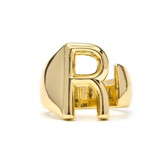 Luxenter Anillo acabado oro amarillo 18k - Alphabet - Image 1