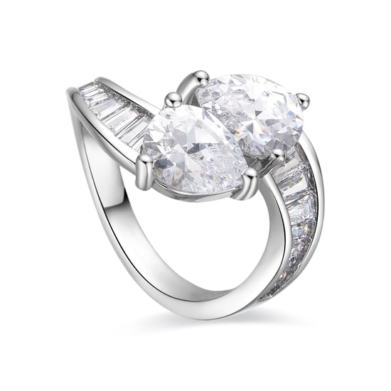 Anillo Luxenter con Circonita Brillante acabado plata - Darbia - Image 1