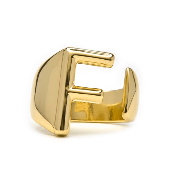 Luxenter Anillo acabado oro amarillo 18k - Alphabet - Image 1