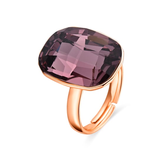 Luxenter Anillo de Circonita Amatista acabado en oro amarillo de 18k - Rakco - Image 1