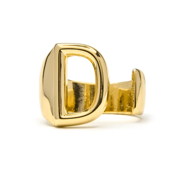 Luxenter Anillo acabado oro amarillo 18k - Alphabet - Image 1