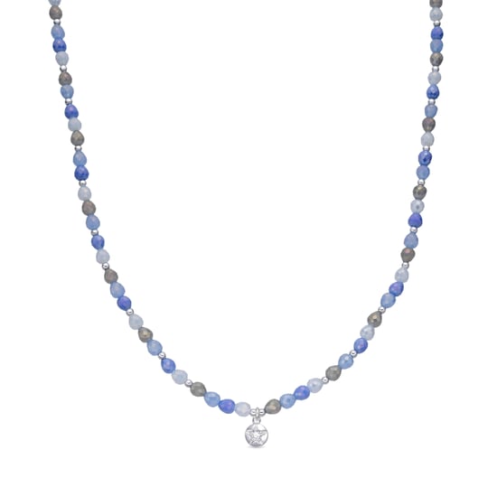 Luxenter Collar de Cristal Azul acabado en rodio - Likdu - Image 1