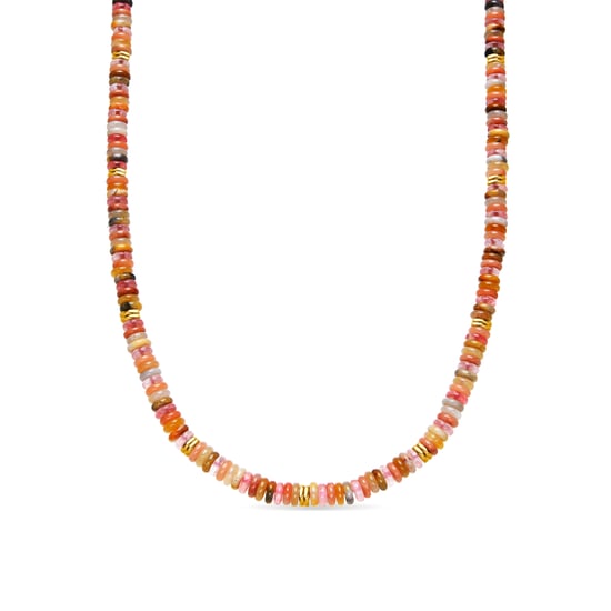 Luxenter Collar acabado oro amarillo de 18k y Multicolor Piedra Natural - Onisu - Image 1